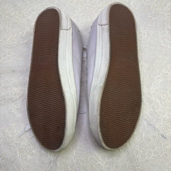 Madewell Womens 7.5 Sidewalk Canvas LowTop Sneakers Pastel Purple Lace Up Spring - Picture 10 of 11